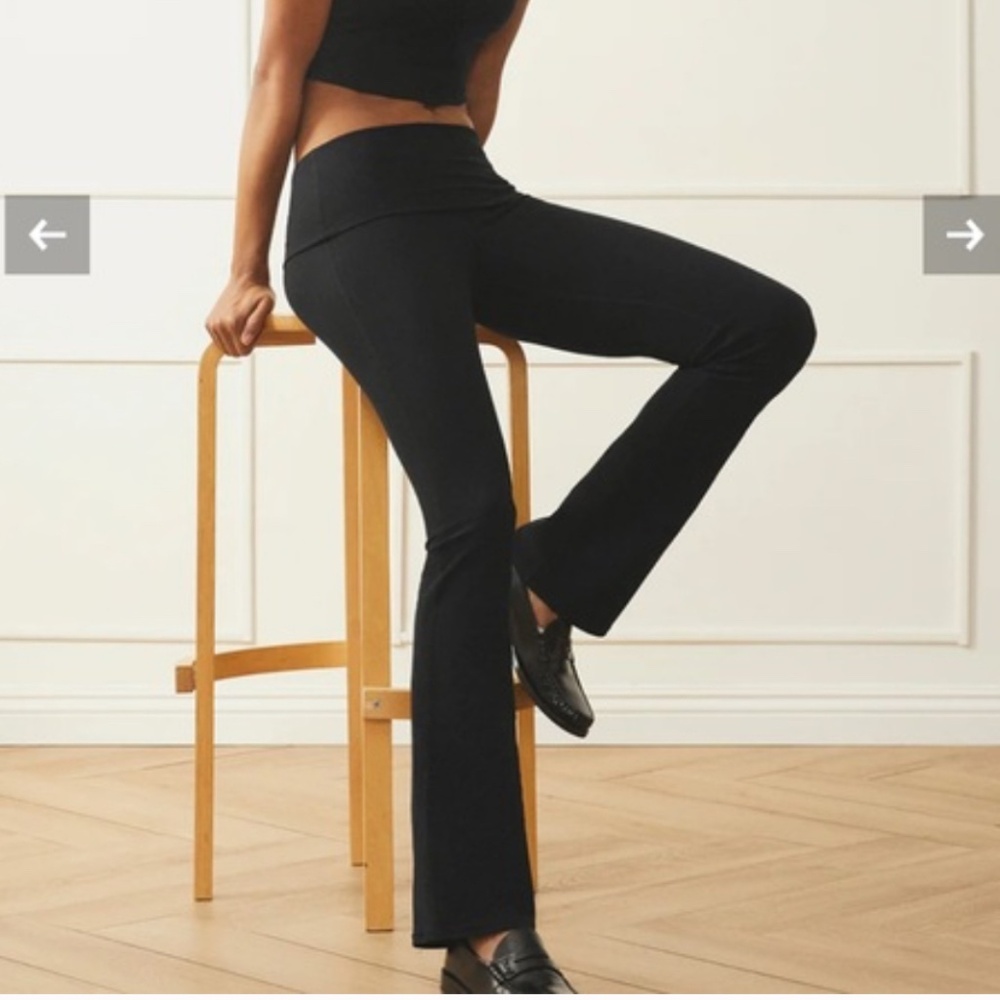 Alosoft fold over bootcut legging XS